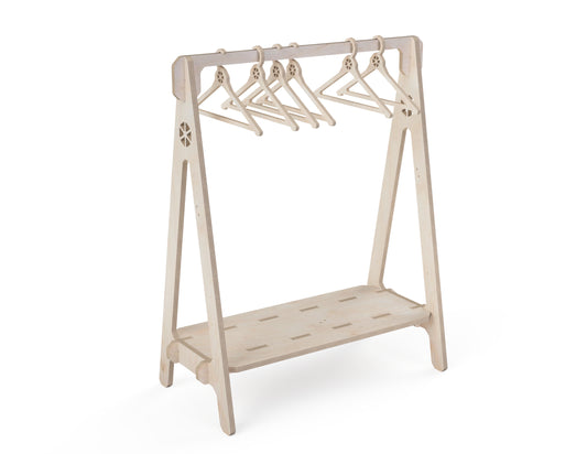 Hanger rack DXF file CNC DXF file design overview