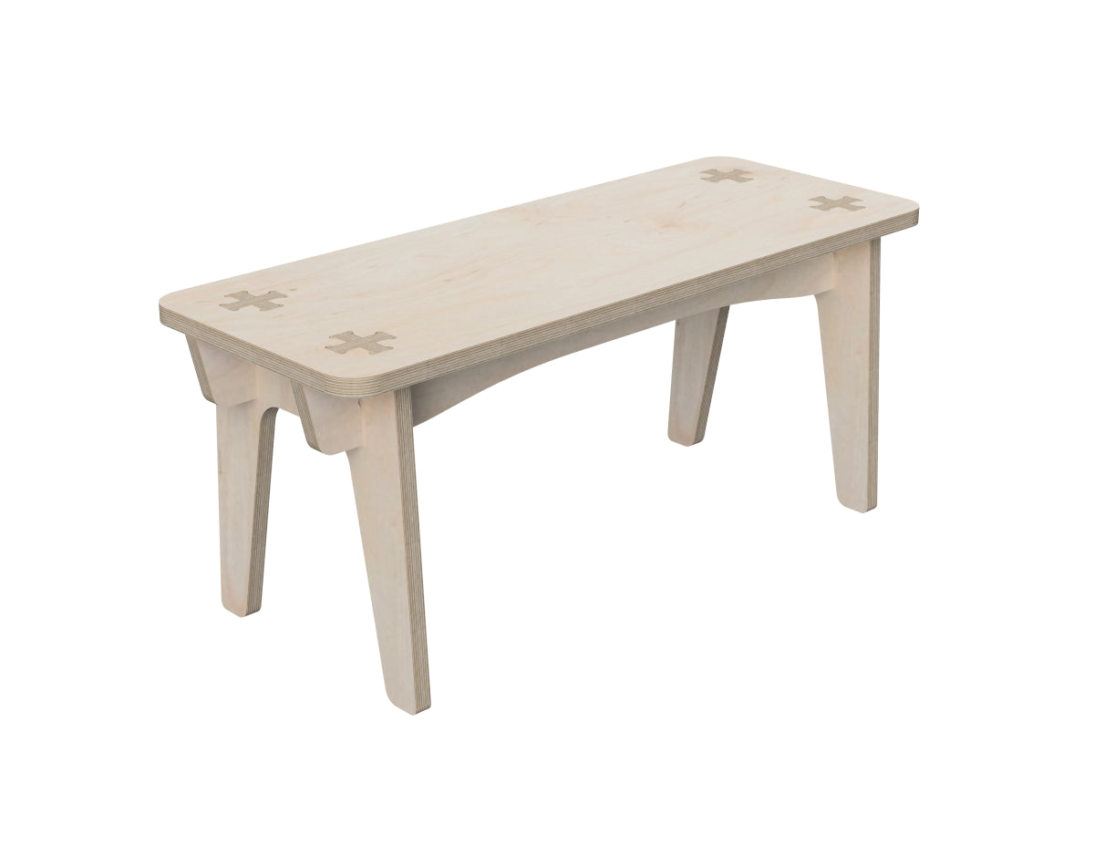 Kids Bench DXF file CNC DXF file design overview