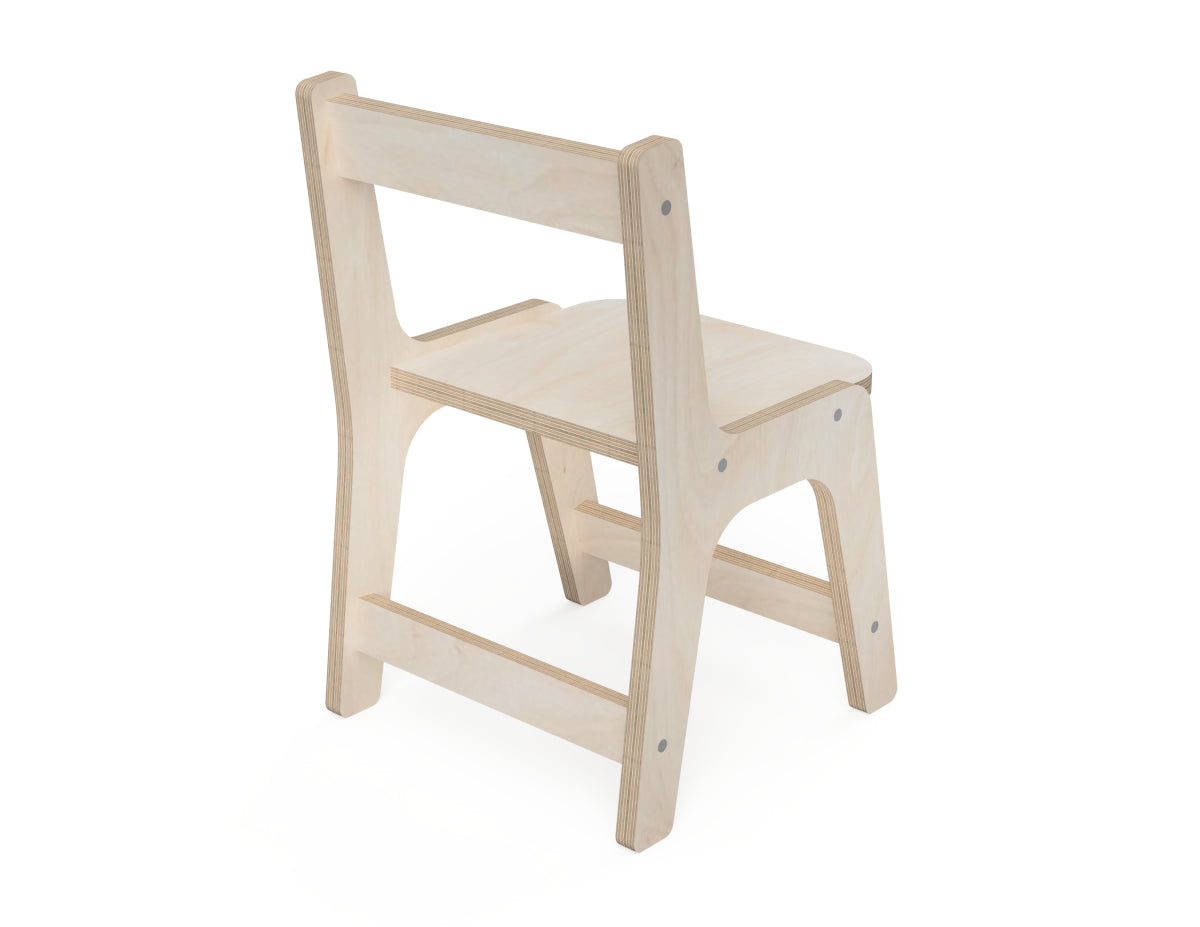 Detailed DXF drawing of kids chair dxf file for CNC router