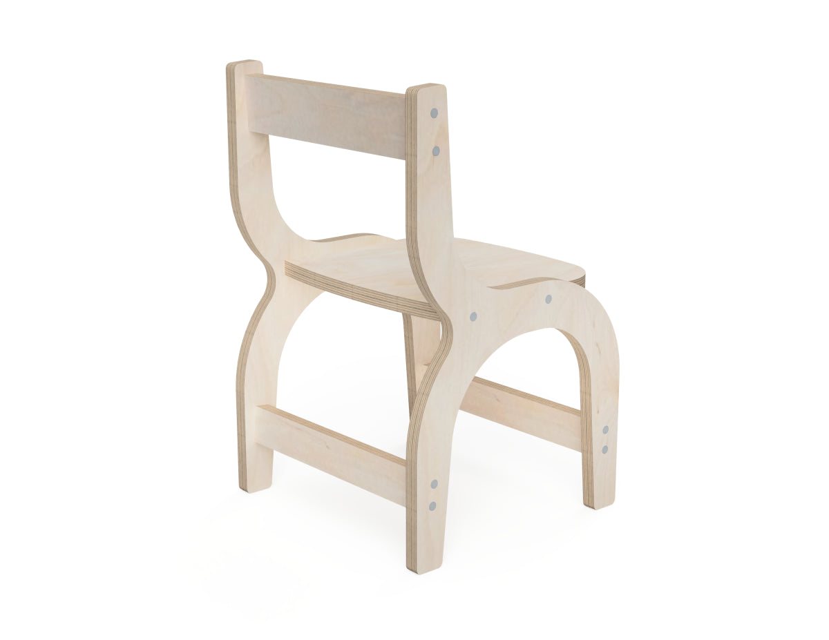 Detailed DXF drawing of kids chair dxf file for CNC router