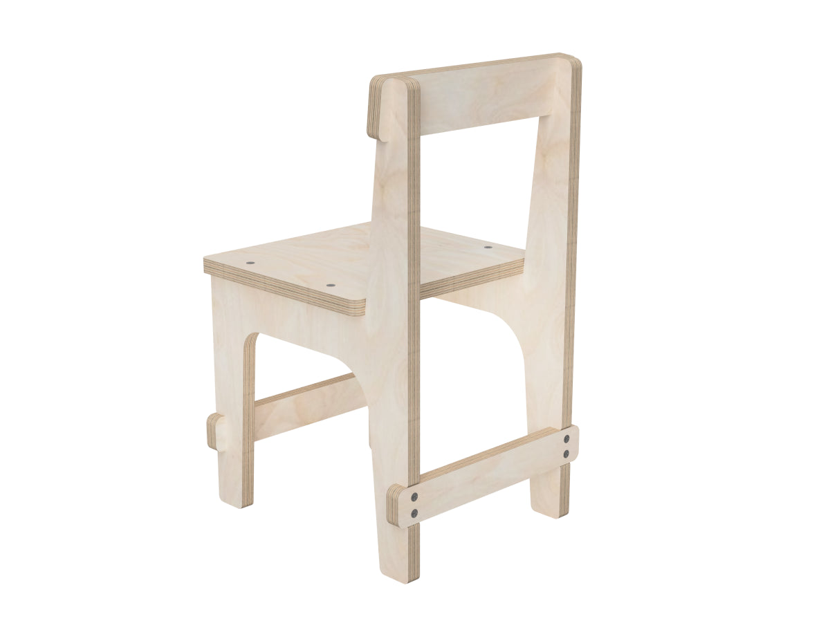 Detailed DXF drawing of kids chair dxf file for CNC router