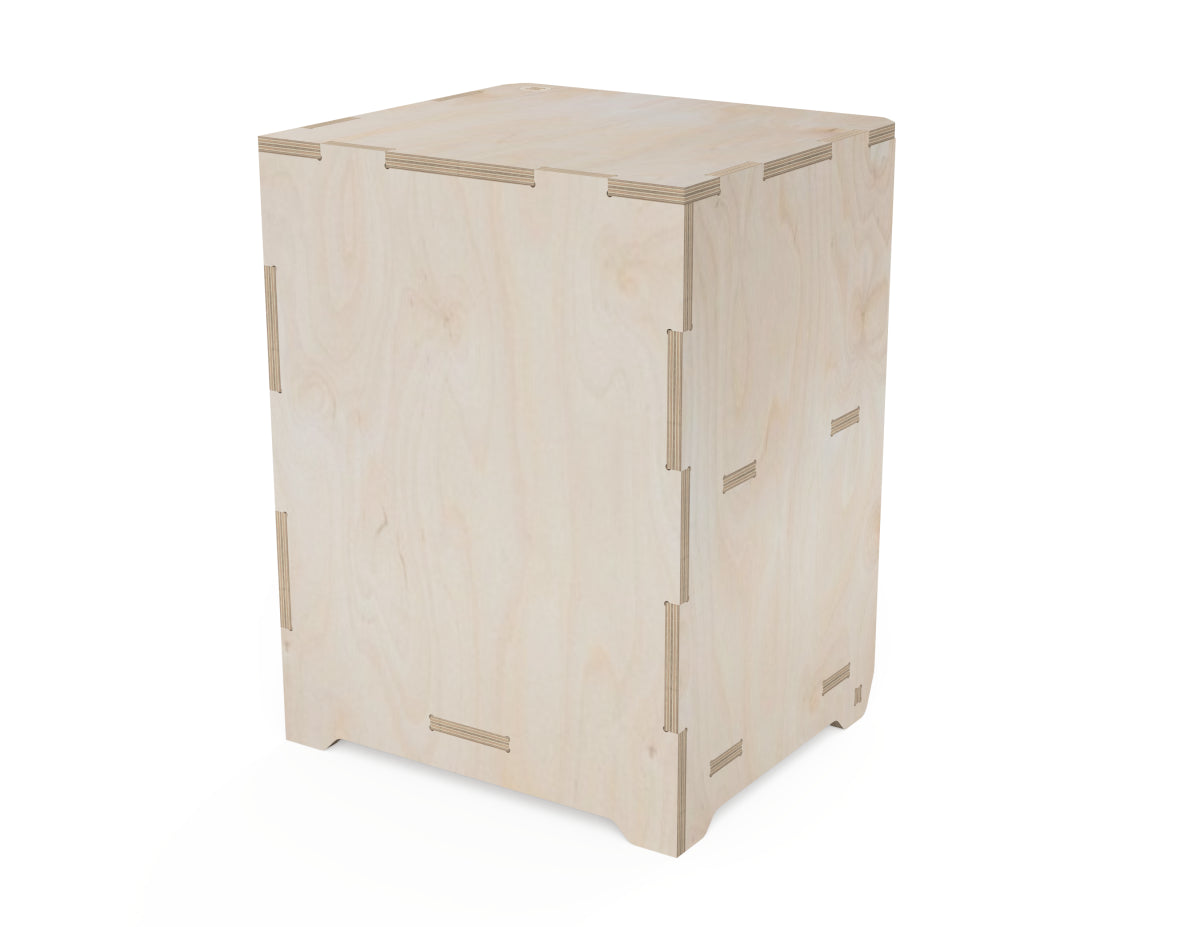 Kids kitchen cabinet DXF file CNC-ready design showing joints and assembly features