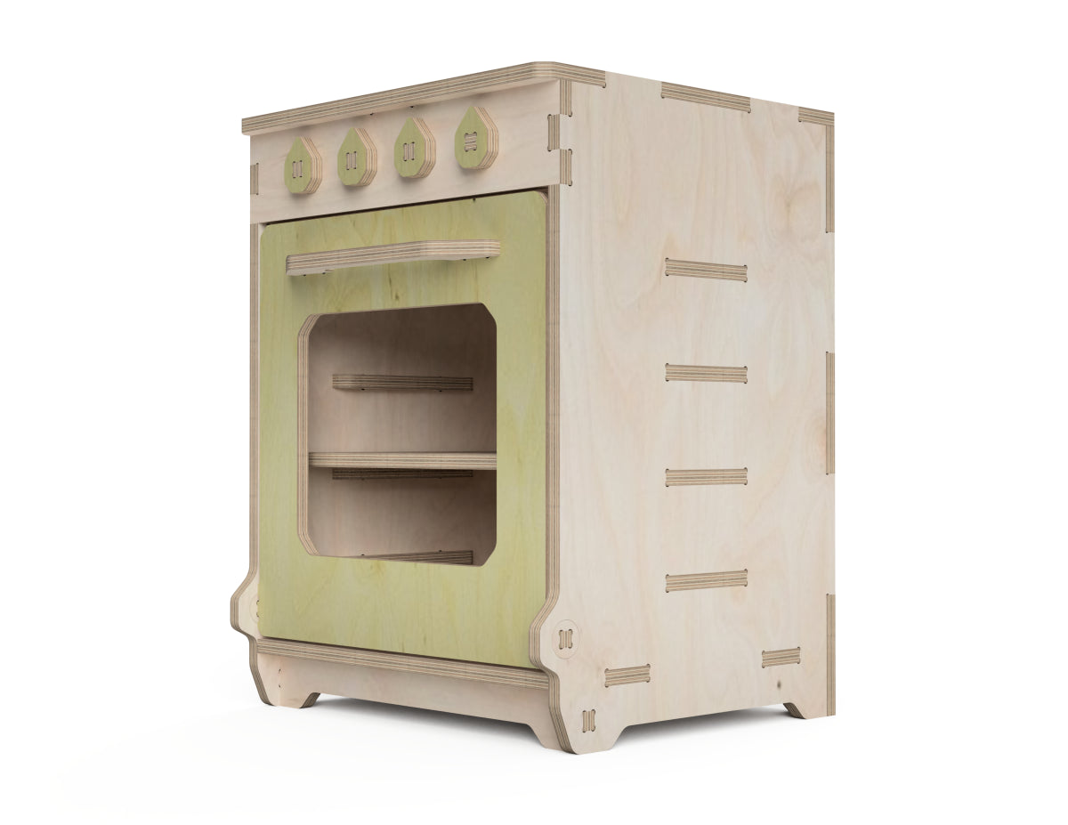 Detailed DXF drawing of kids kitchen cooker dxf file for CNC router