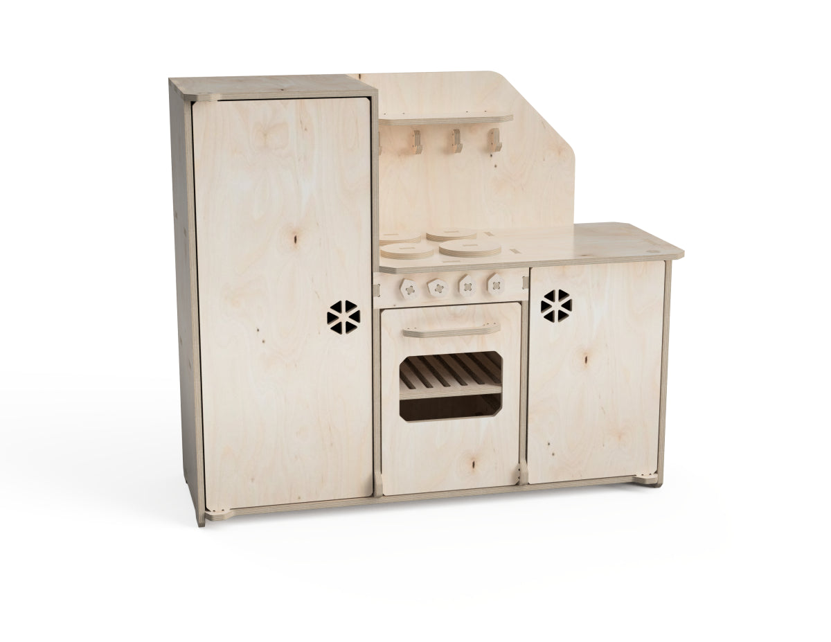 Kids kitchen set DXF file CNC DXF file design overview