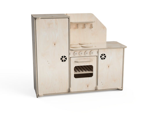 Kids kitchen set DXF file CNC DXF file design overview
