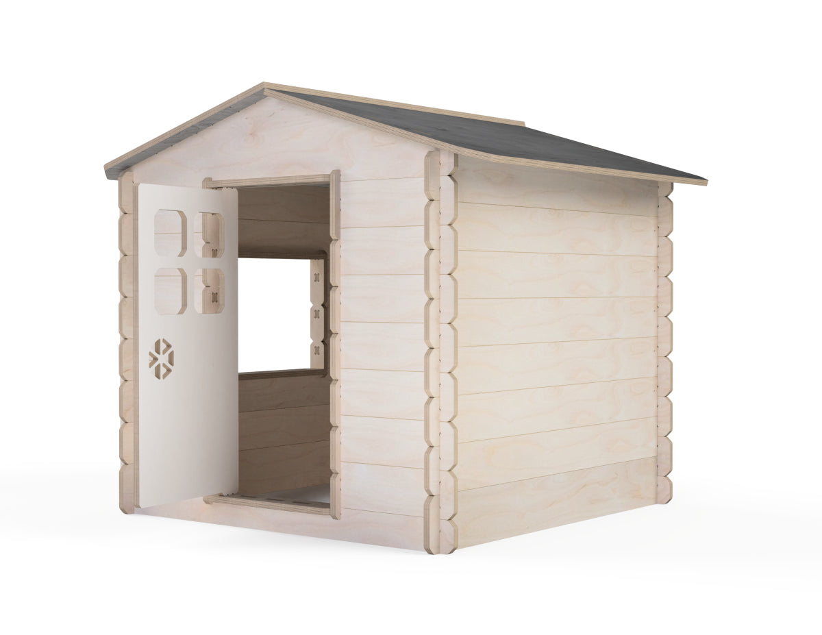 Play house DXF file DXF file rendered from angled view for CNC cutting