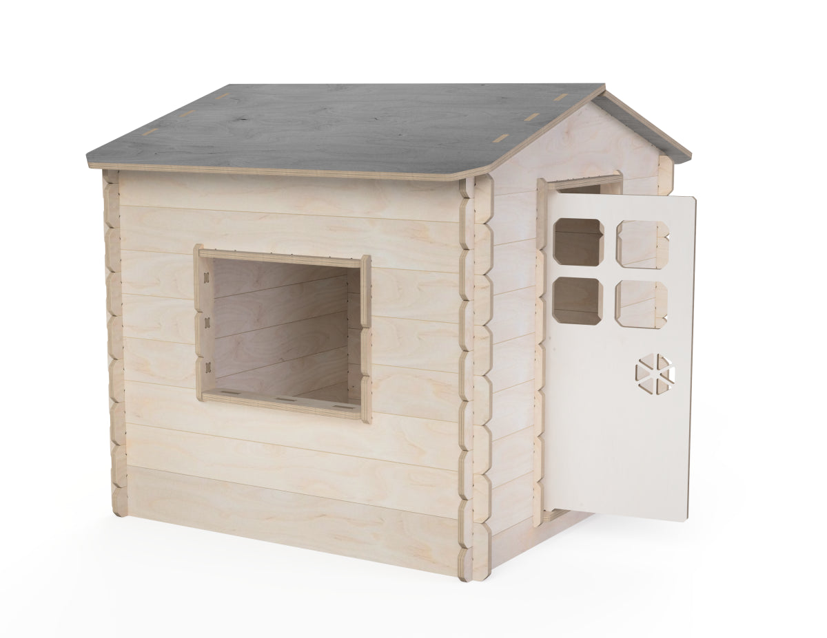 Rendered view of play house dxf file layout from DXF file