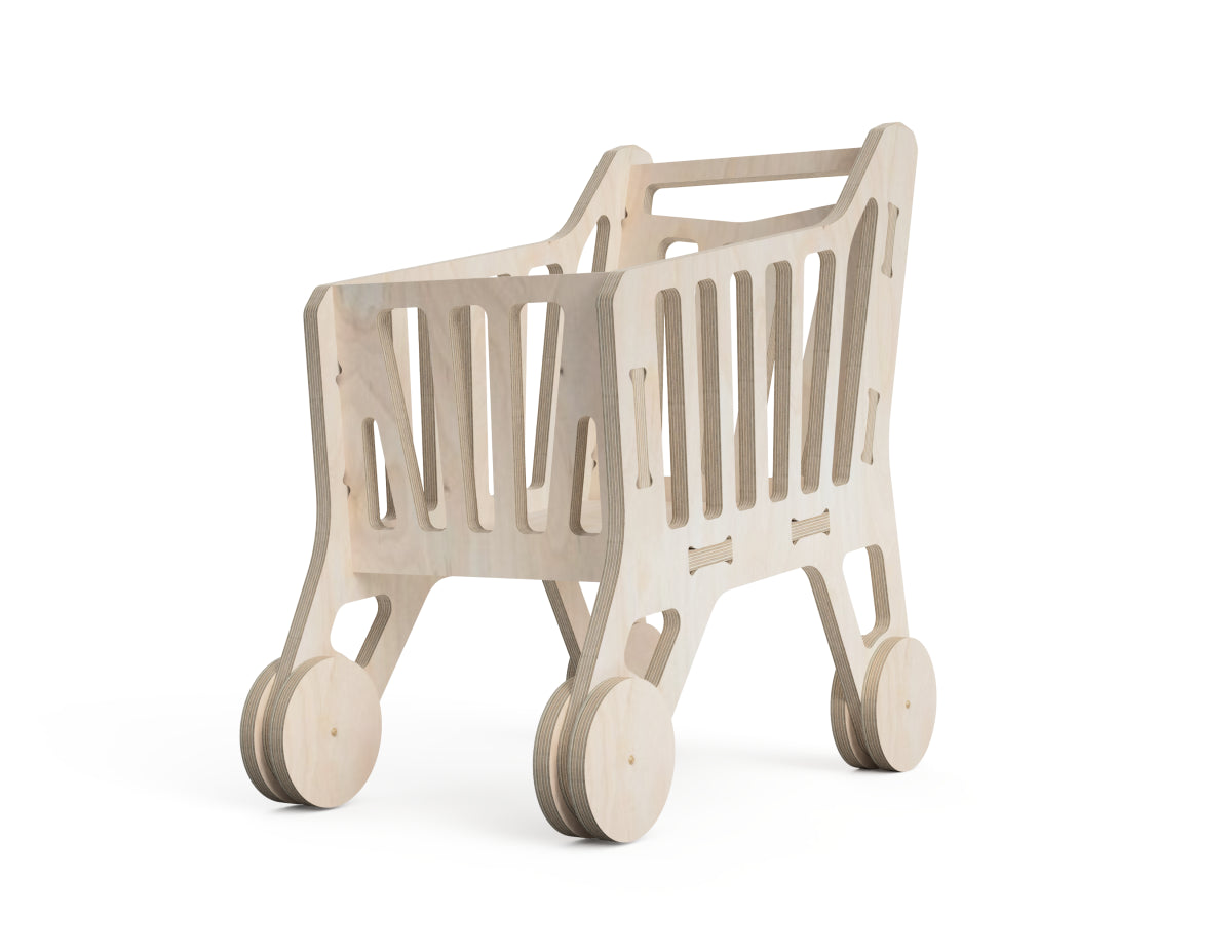 Kids Shopping Cart DXF file CNC DXF file design overview