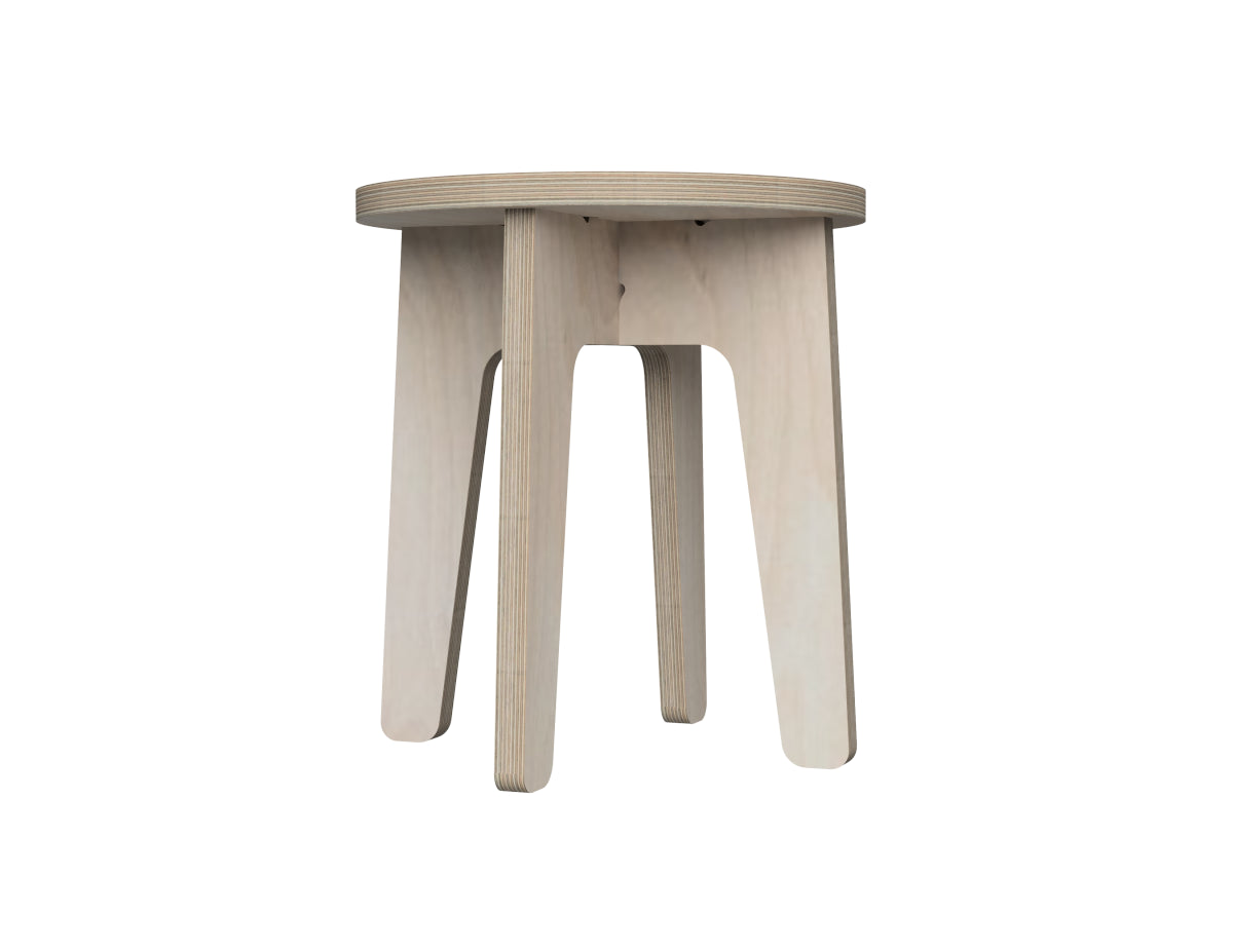 Kids Stool (Round) DXF file DXF file rendered from angled view for CNC cutting