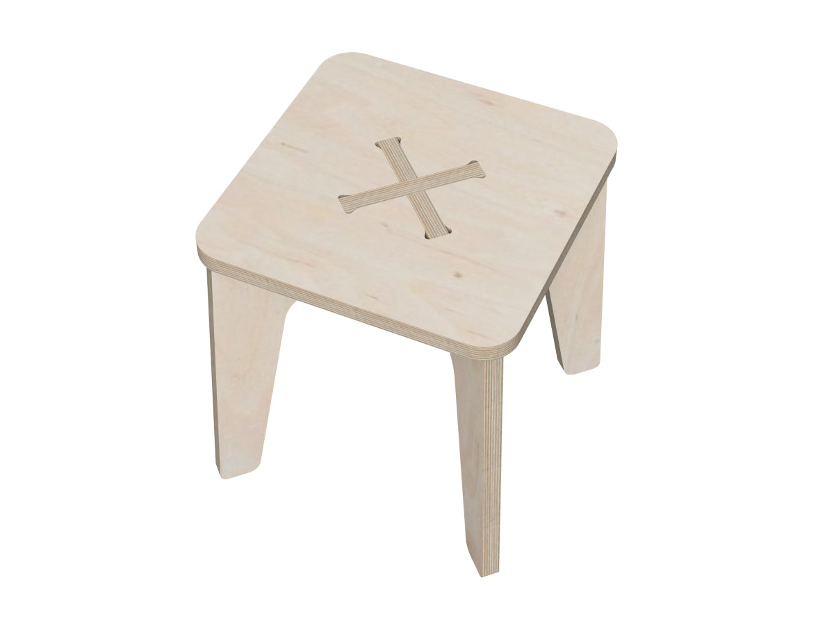 Kids Stool (Square) DXF file