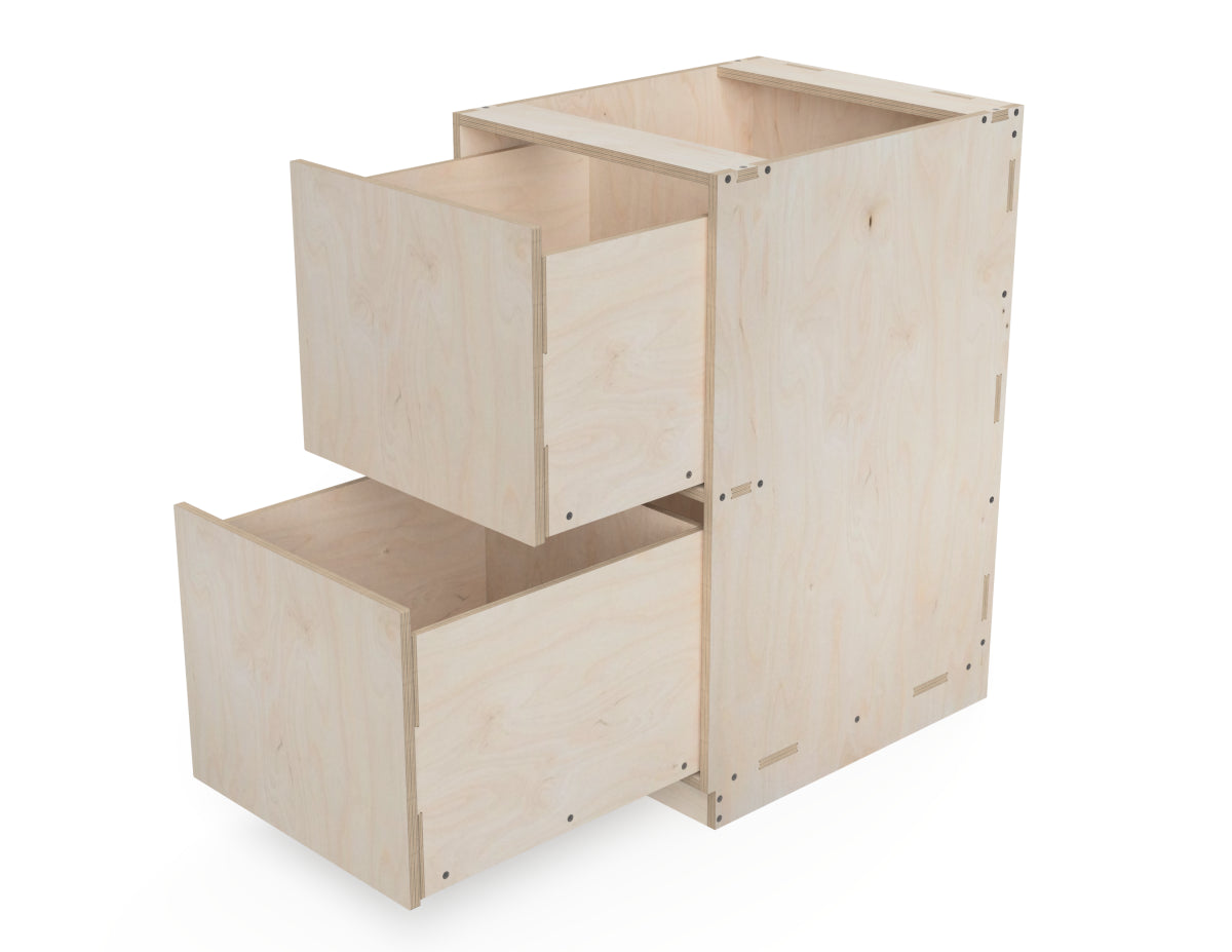 Kitchen Cabinet - 2-Drawers (Inset Door Cabinets) DXF Files