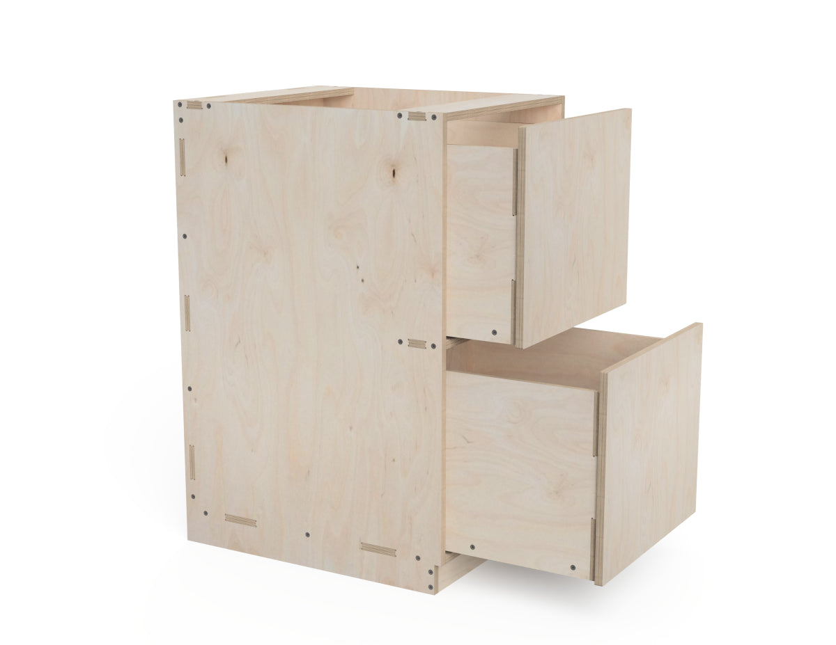 Kitchen Cabinet - 2-Drawers (Inset Door Cabinets) DXF Files