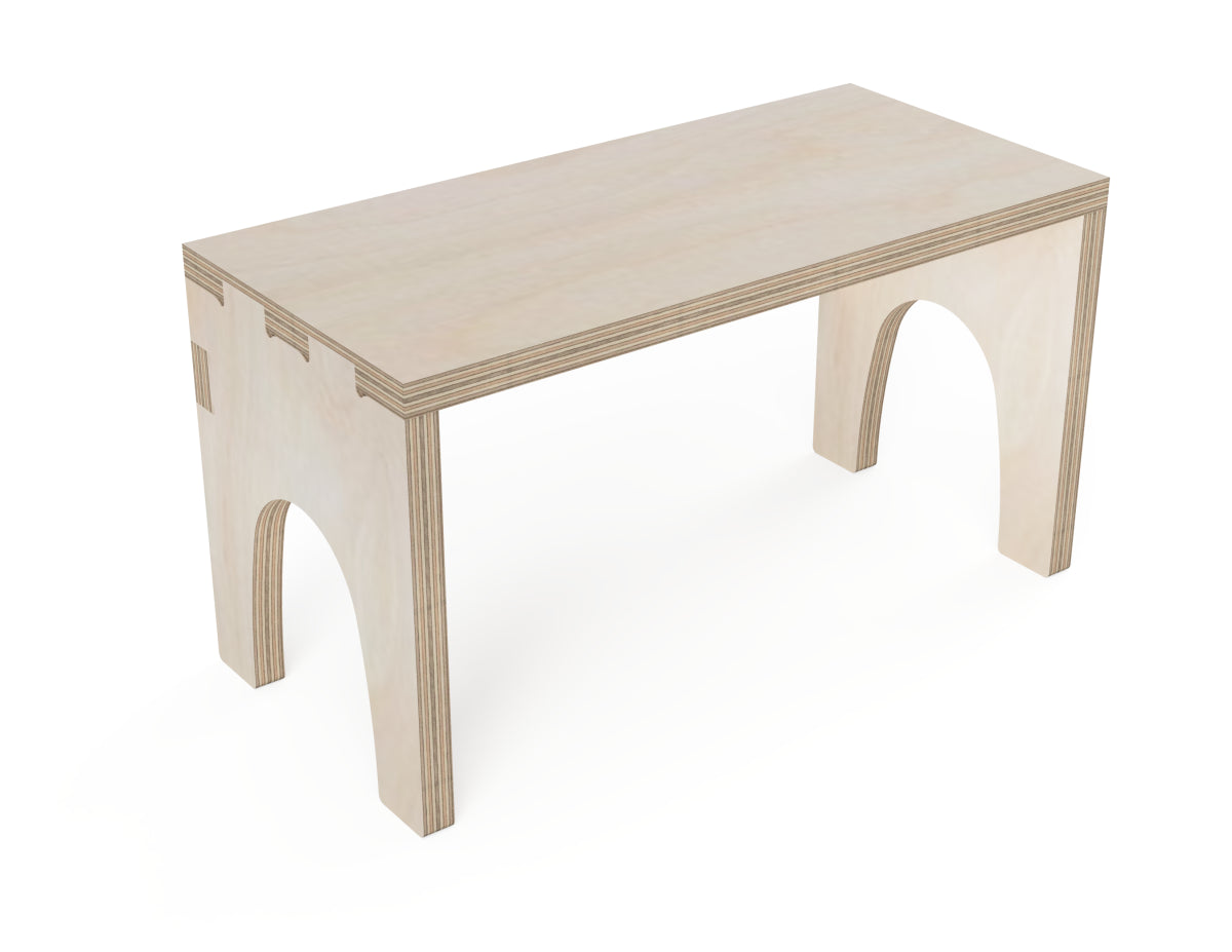 Detailed DXF drawing of kitchen shelf insert - arches for CNC router