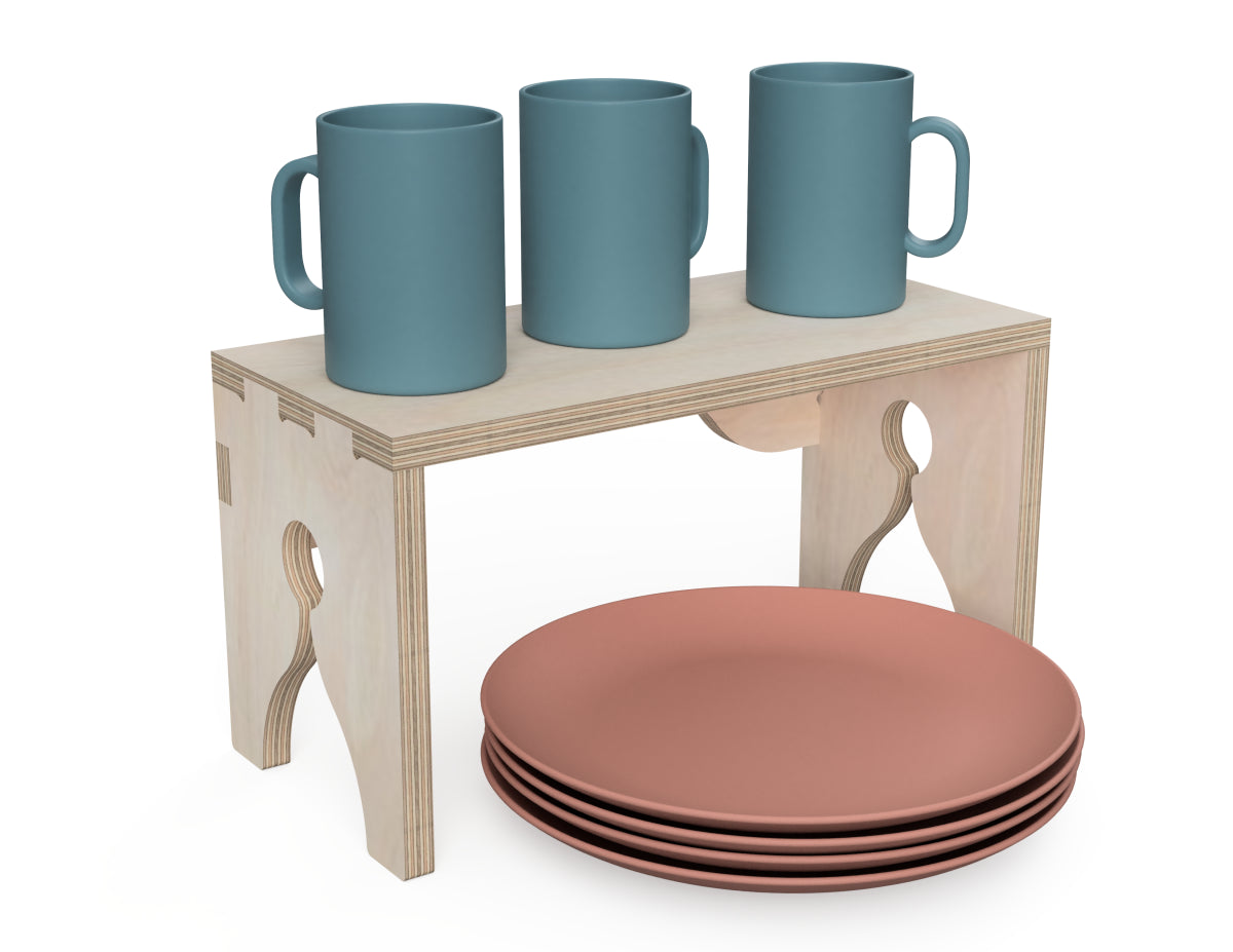 Kitchen Shelf Insert - Gothic CNC DXF file design overview