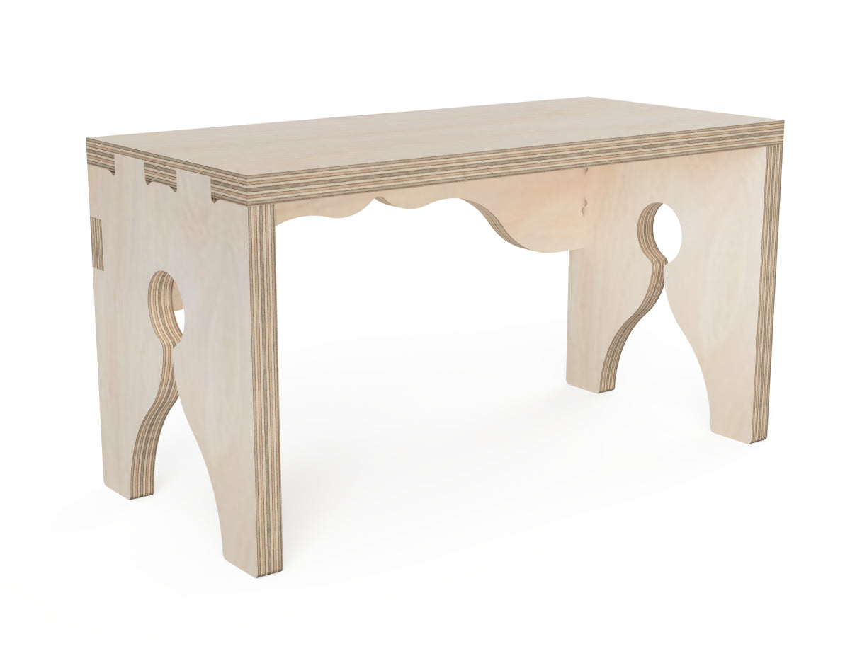 Detailed DXF drawing of kitchen shelf insert - gothic for CNC router