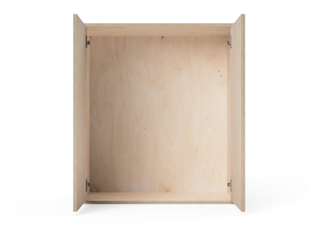 Detailed DXF drawing of kitchen wall cabinet - simple (inset door cabinets) for CNC router