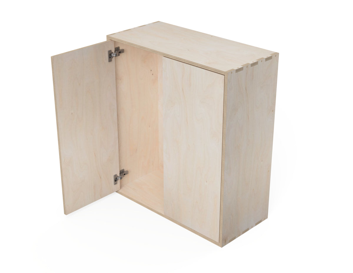 Rendered view of kitchen wall cabinet - simple (inset door cabinets) layout from DXF file