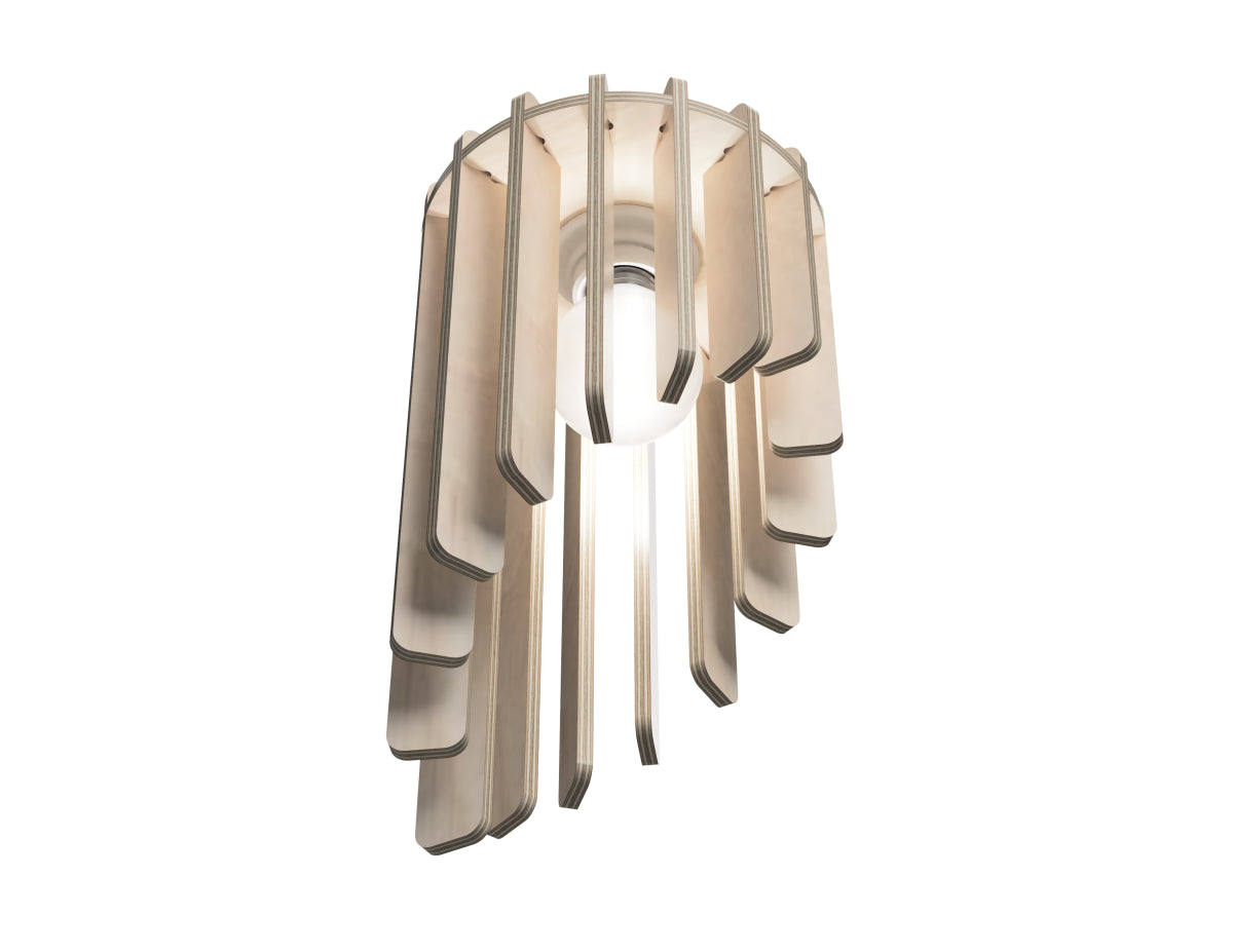 Lamp Shade "Windchimes" CNC DXF file design overview