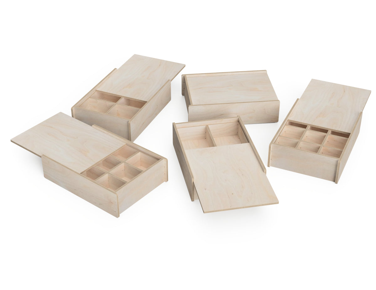 Large Lid Box Set - CNC DXF file design overview