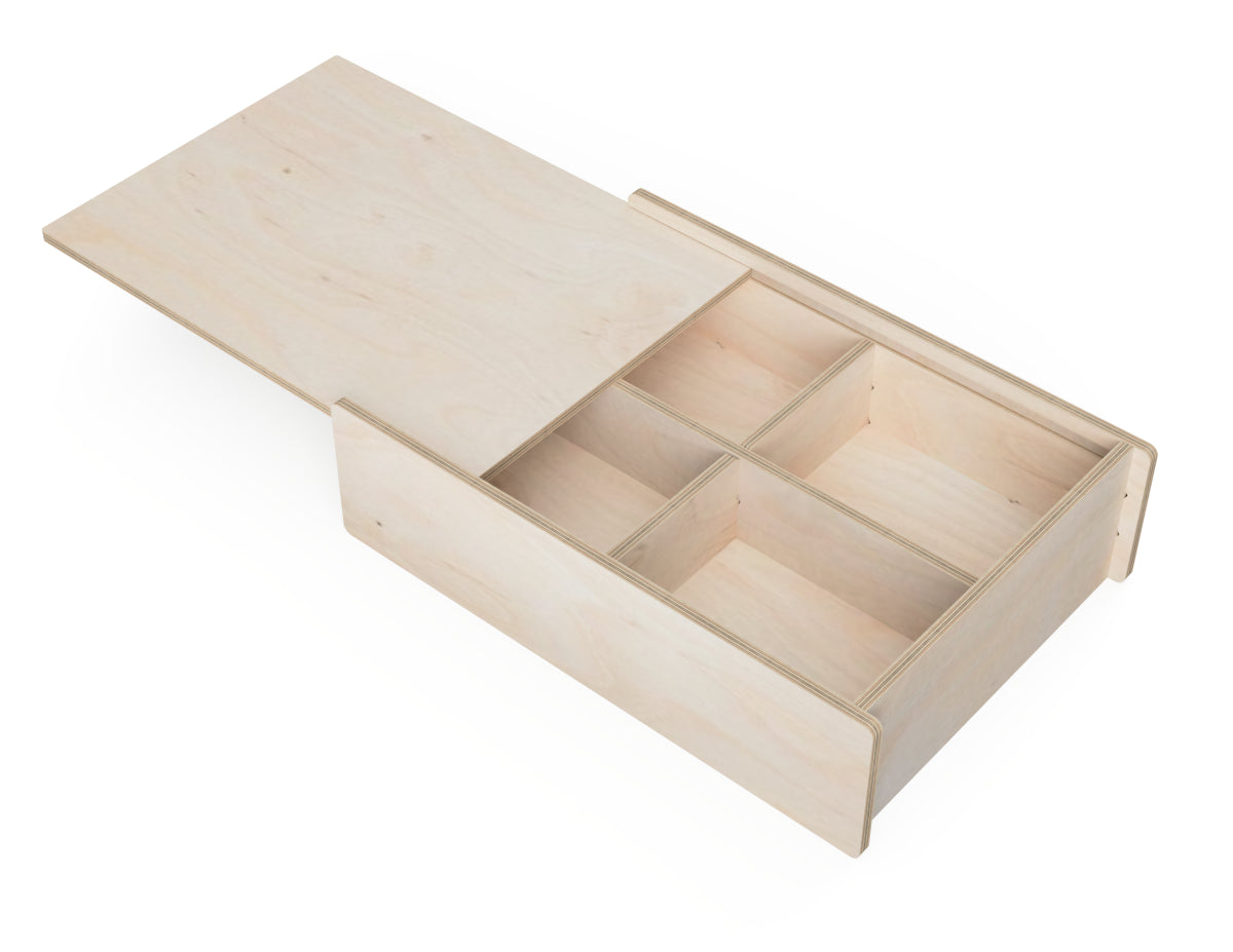 Detailed DXF drawing of large lid box set - for CNC router