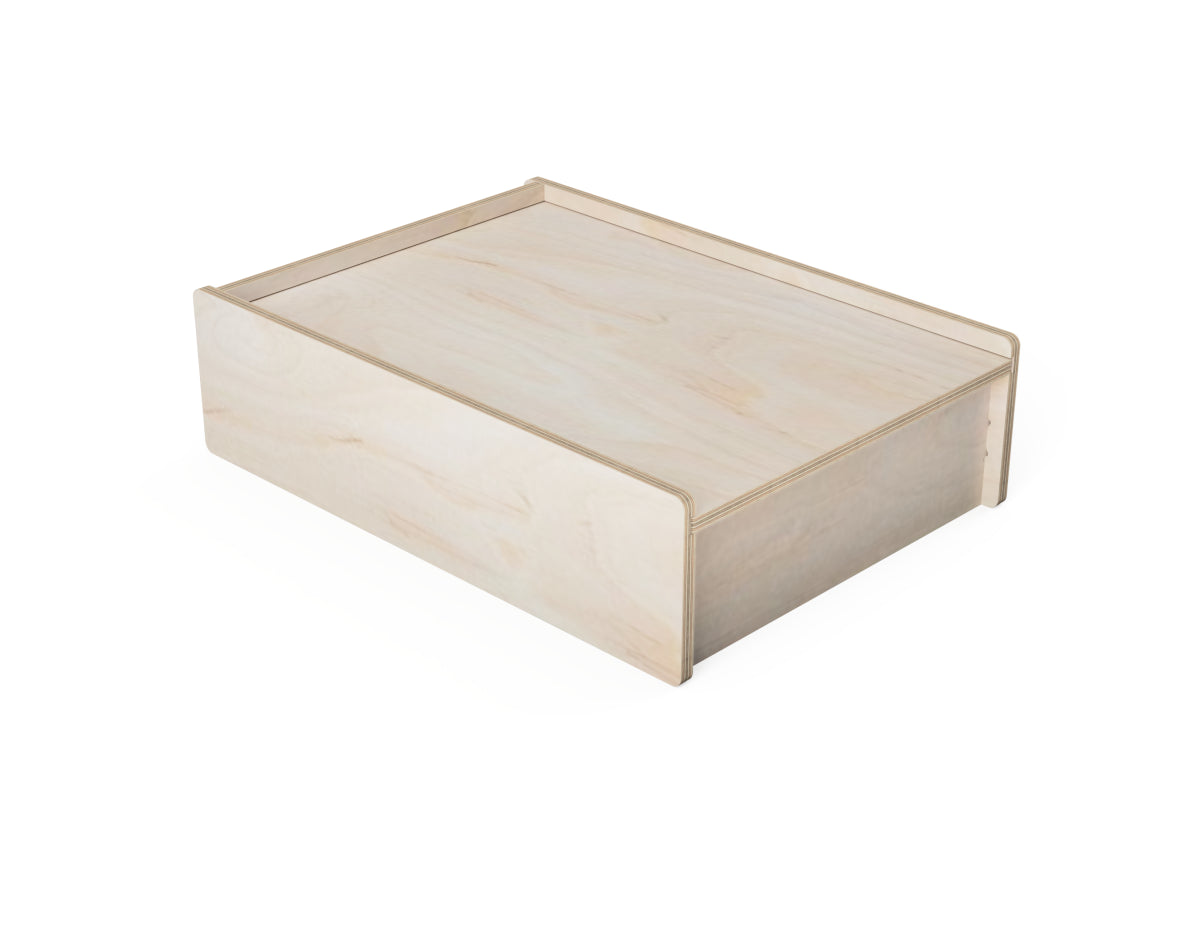 Large Lid Box Set - DXF file rendered from angled view for CNC cutting