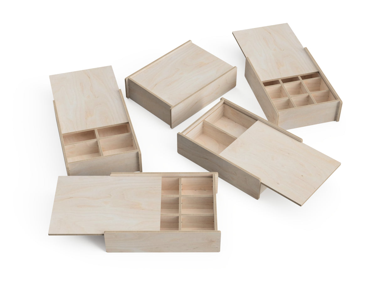 Large Lid Box Set - CNC-ready design showing joints and assembly features