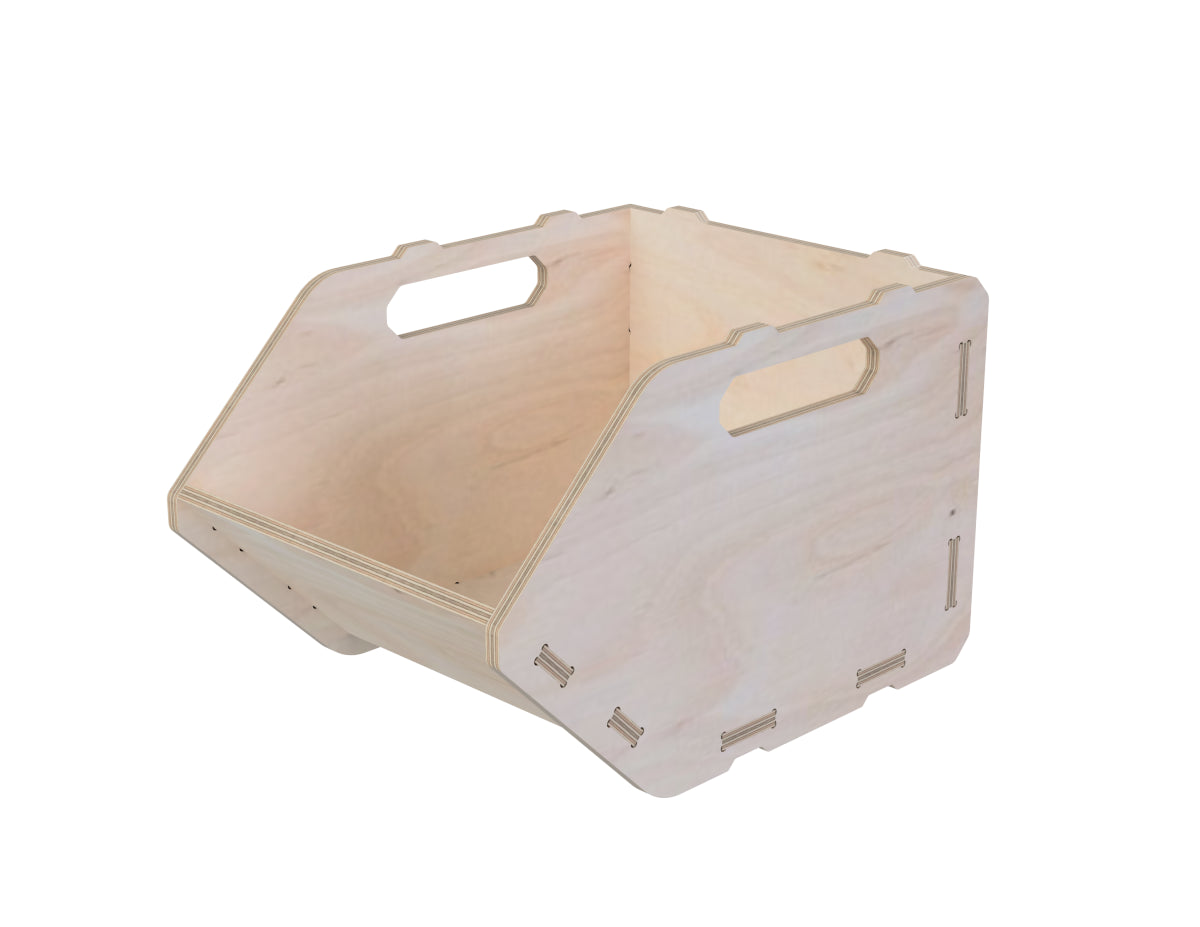 Large storage box DXF file CNC DXF file design overview