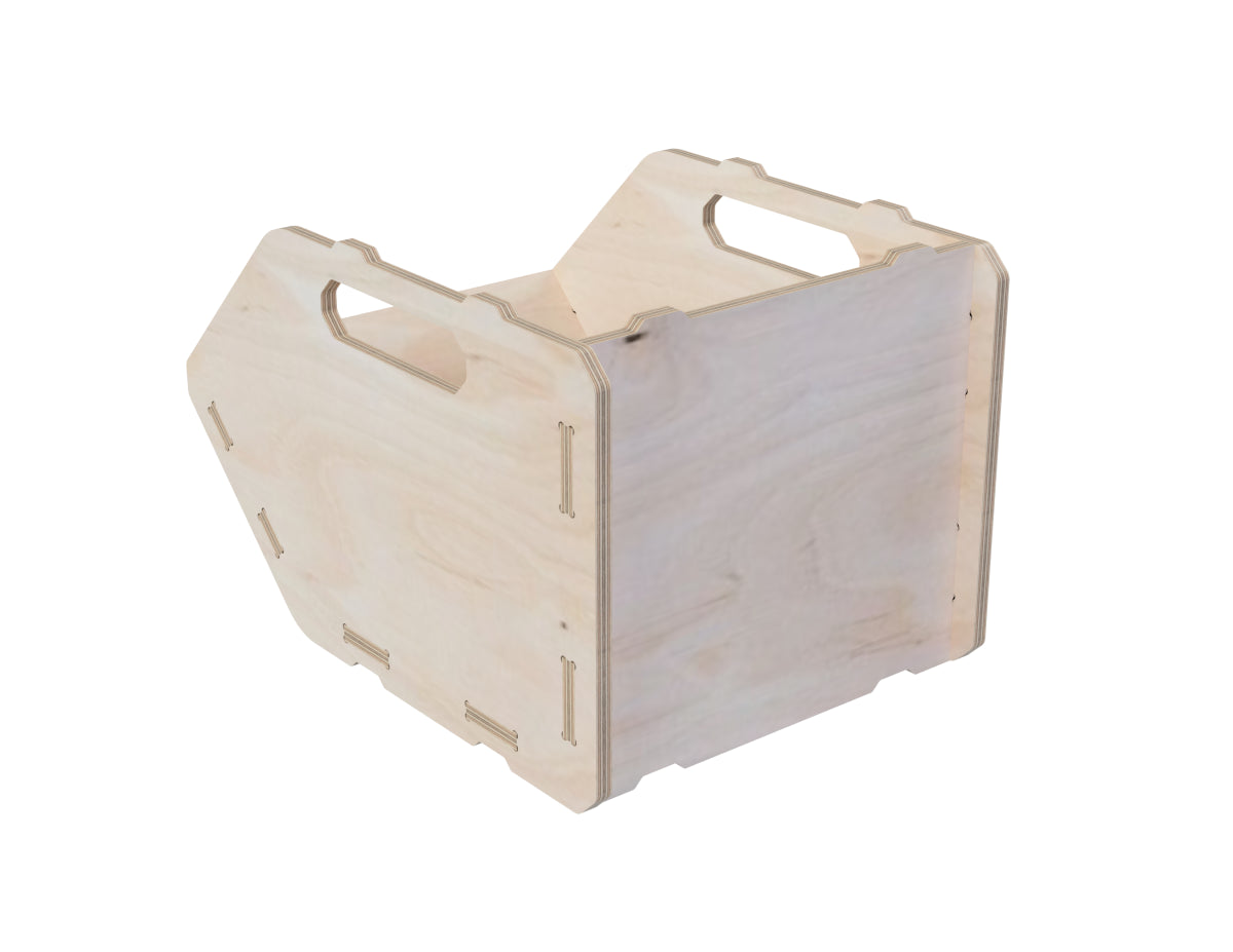 Detailed DXF drawing of large storage box dxf file for CNC router