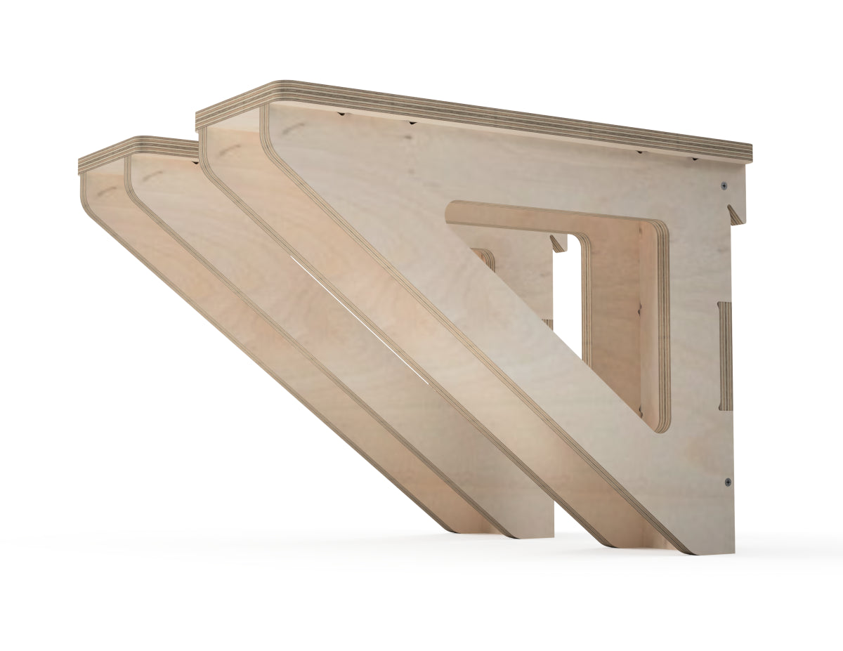 Material Storage Stand - French Cleat Attachment - CNC DXF file design overview