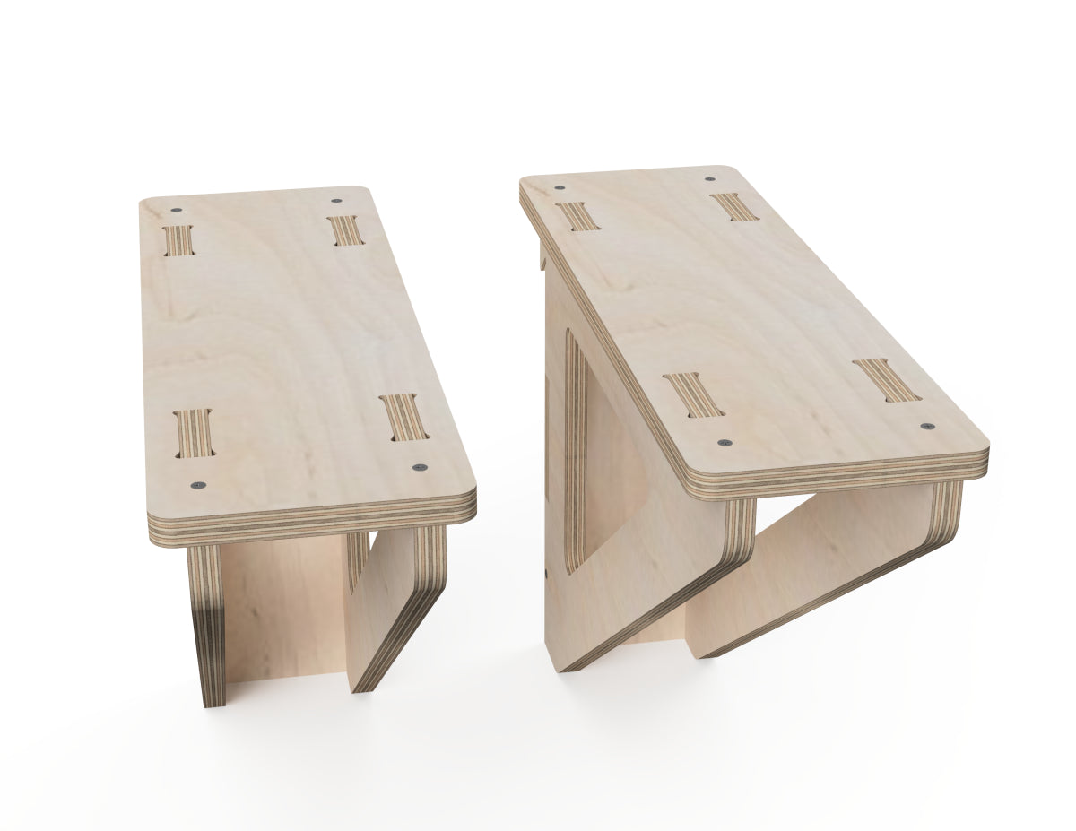 Detailed DXF drawing of material storage stand - french cleat attachment - for CNC router