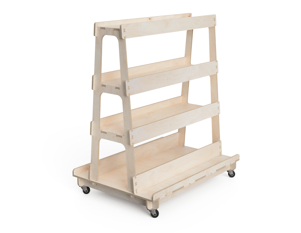 Material Storage Stand - Plywood Master DXF files CNC DXF file design overview