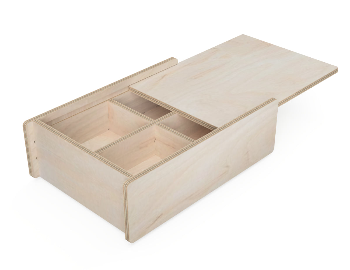 Detailed DXF drawing of medium lid box set - for CNC router