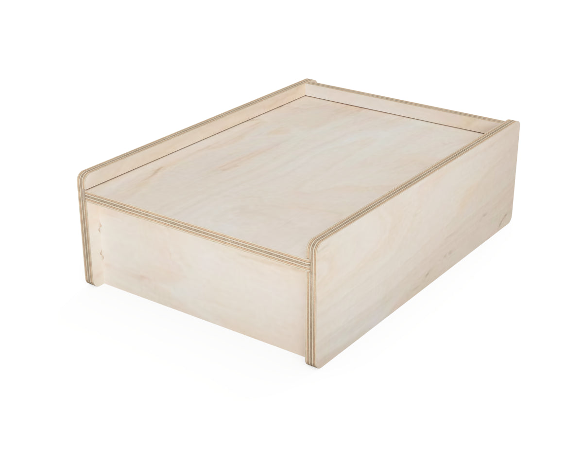 Rendered view of medium lid box set - layout from DXF file