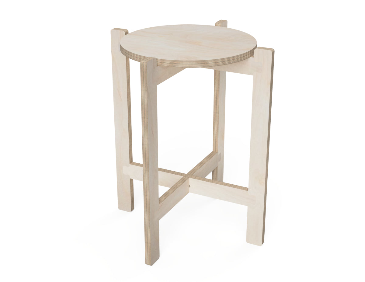 Modern Side Table CNC-ready design showing joints and assembly features