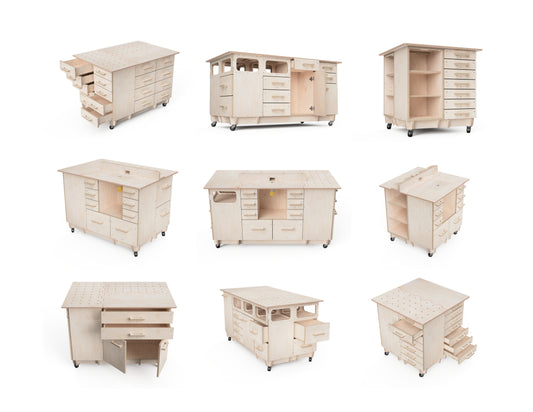 Modular Workbench Attachment DXF File Bundle