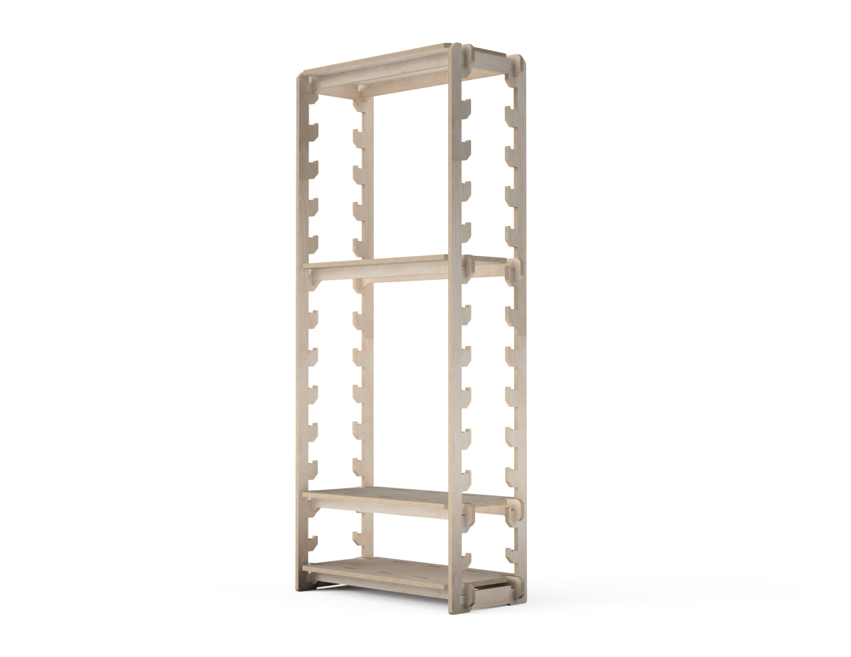 Storage Shelf DXF file CNC-ready design showing joints and assembly features