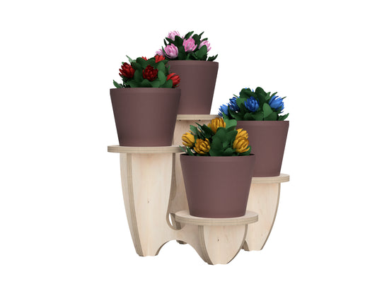 Plant Stand DXF file CNC DXF file design overview