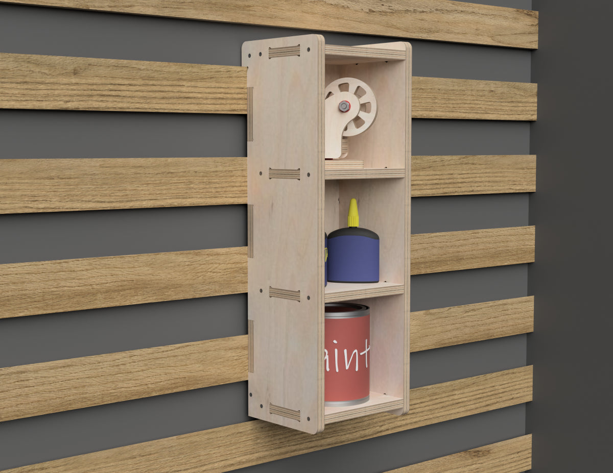 Narrow Shelves - French Cleat Attachment - DXF Files