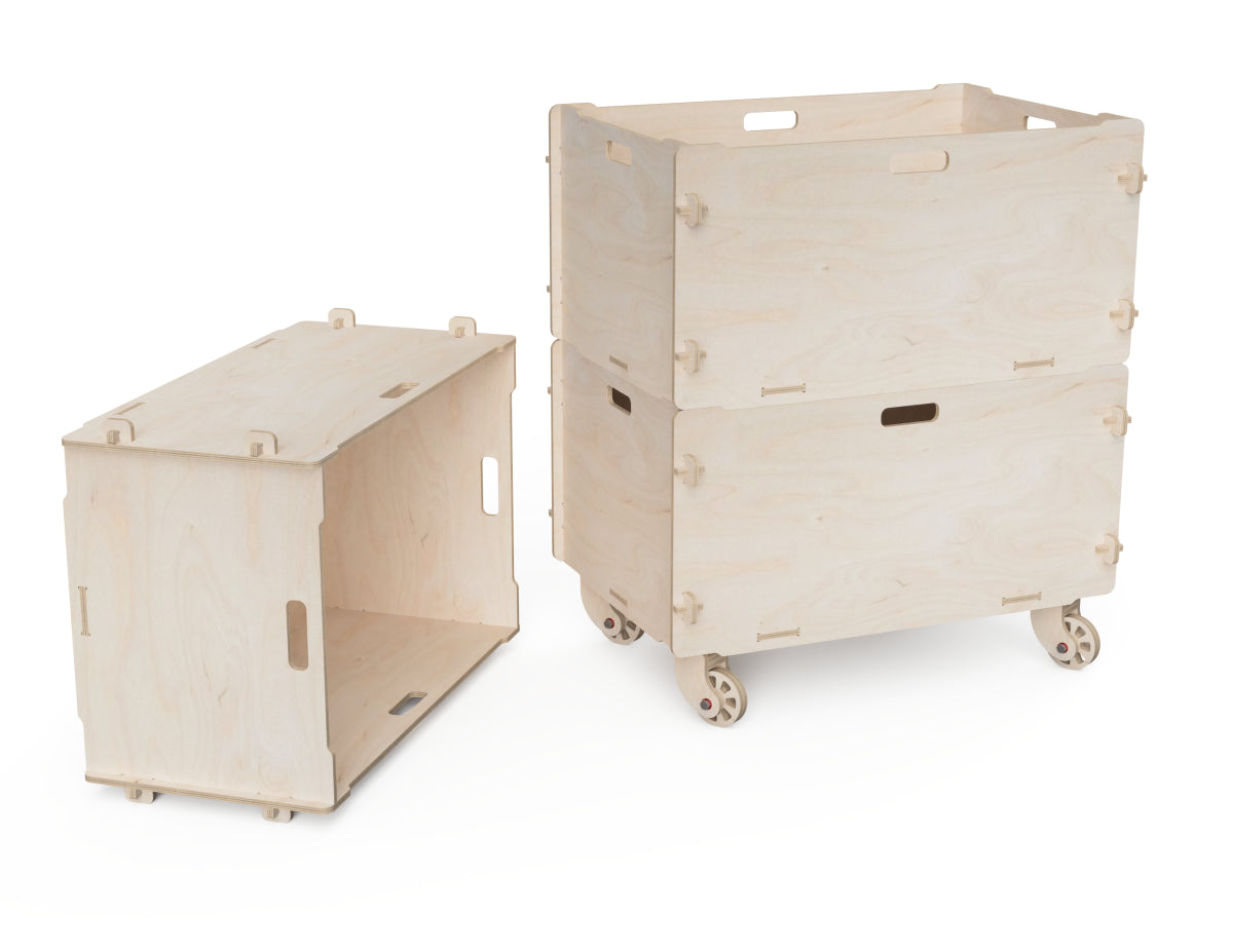Rendered view of offcut box layout from Free DXF file
