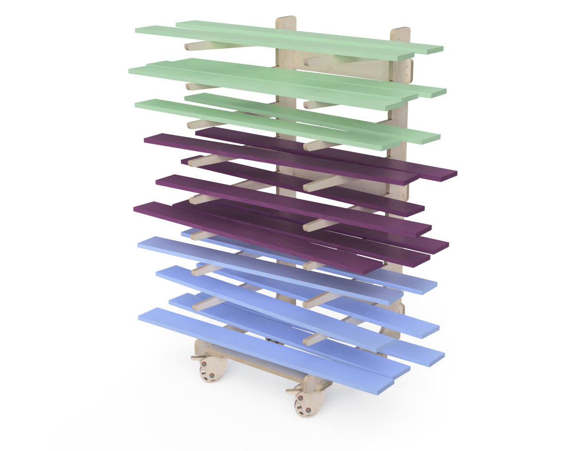 Paint Drying Rack CNC DXF file design overview