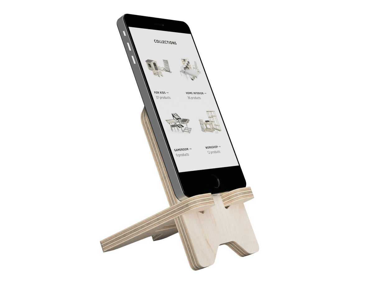 Phone Stand Free DXF file CNC DXF file design overview