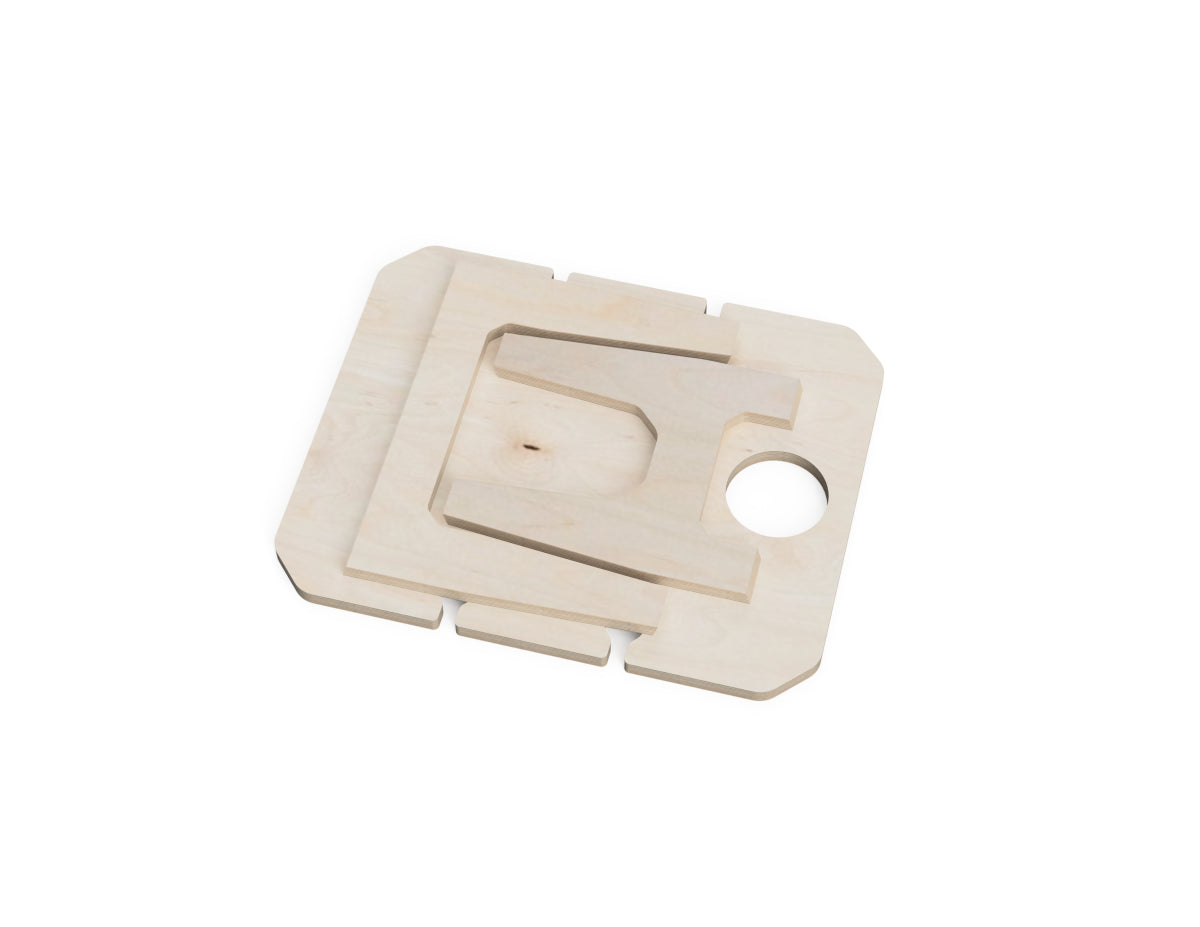 Detailed DXF drawing of picnic wine table dxf file for CNC router