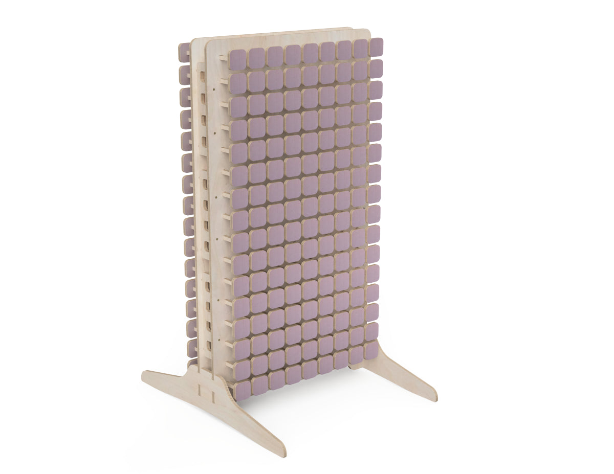 Pin Art Wall DXF file rendered from angled view for CNC cutting
