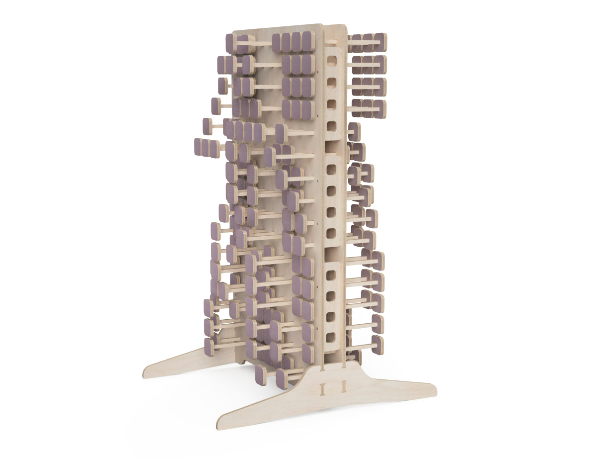 Pin Art Wall CNC-ready design showing joints and assembly features