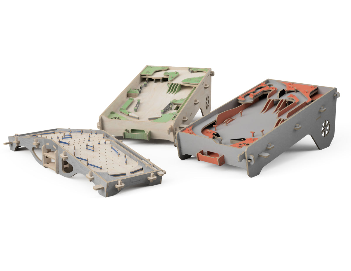 Pinball Expert - DXF File Bundle CNC-ready design showing joints and assembly features