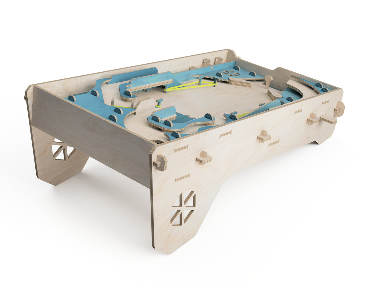Detailed DXF drawing of pinball (for small cnc) dxf file for CNC router