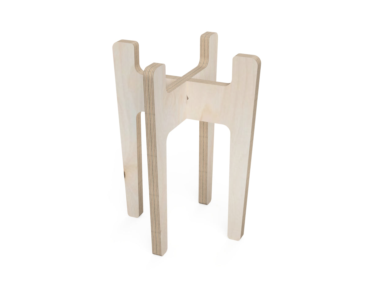 Plant Stand DXF file DXF file rendered from angled view for CNC cutting