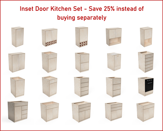 Inset Door Kitchen Set - Bundle DXF Files