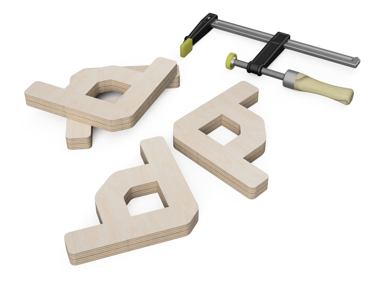 Right Angle Corner Jig Free CNC-ready design showing joints and assembly features