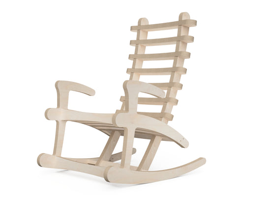 Rocking Chair - Japan CNC DXF file design overview